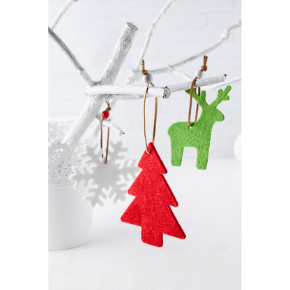 Yamra filc karácsonyi figurák, hópihe zöld – Dekormunka – további kép 5