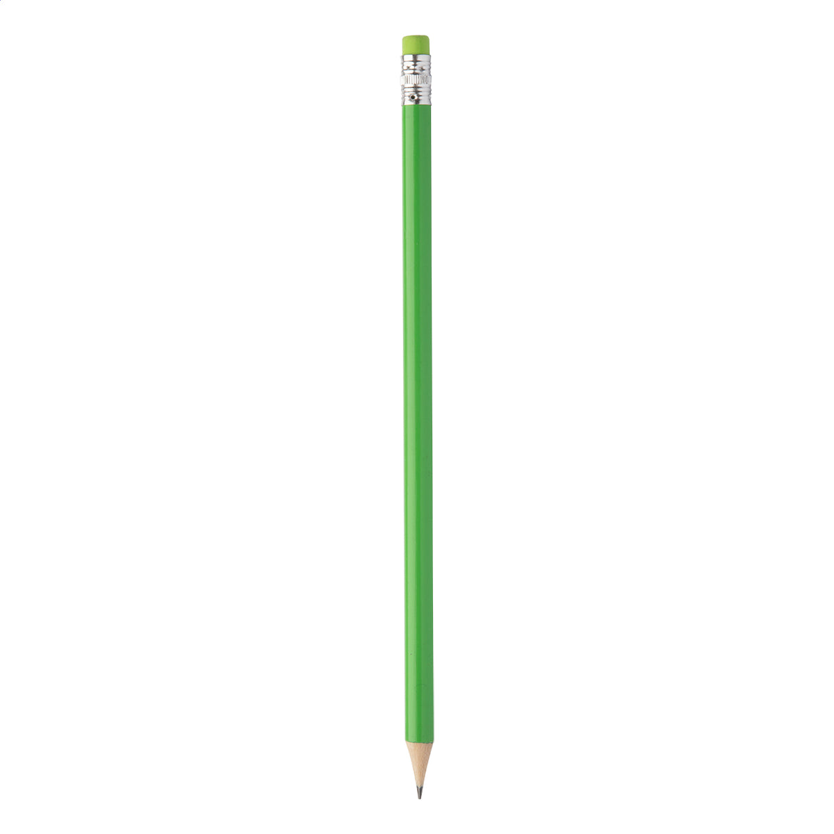 Concil fa HB grafitceruza színazonos radírral, egyedi logózáshoz - lime zöld