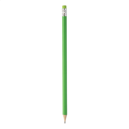 Concil fa HB grafitceruza színazonos radírral, egyedi logózáshoz - lime zöld