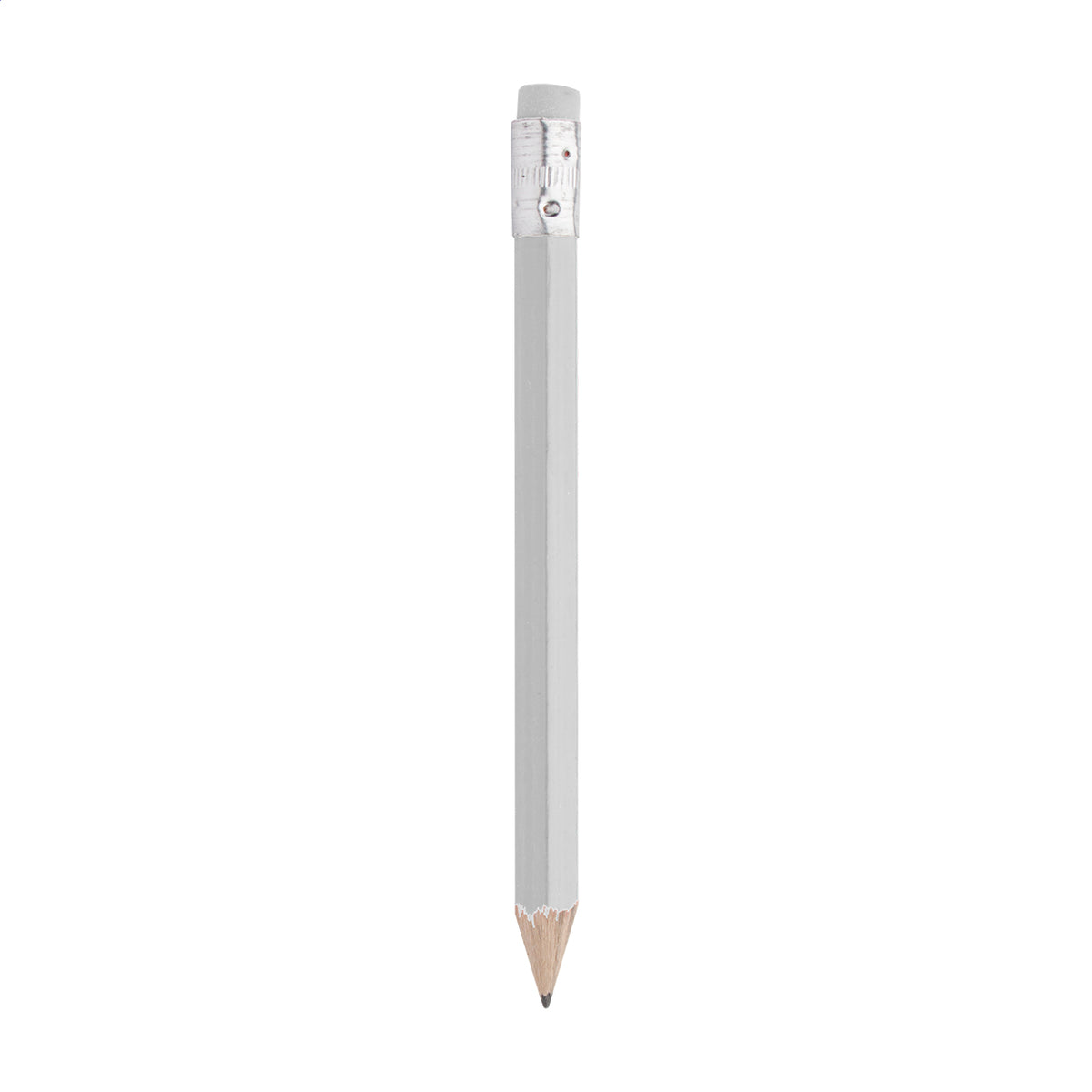 Komin mini fa HB grafitceruza radírral, egyedi logózáshoz - fehér