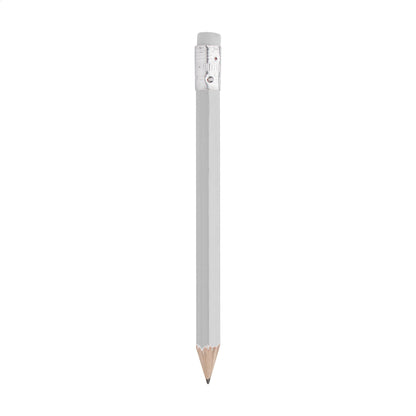 Komin mini fa HB grafitceruza radírral, egyedi logózáshoz - fehér