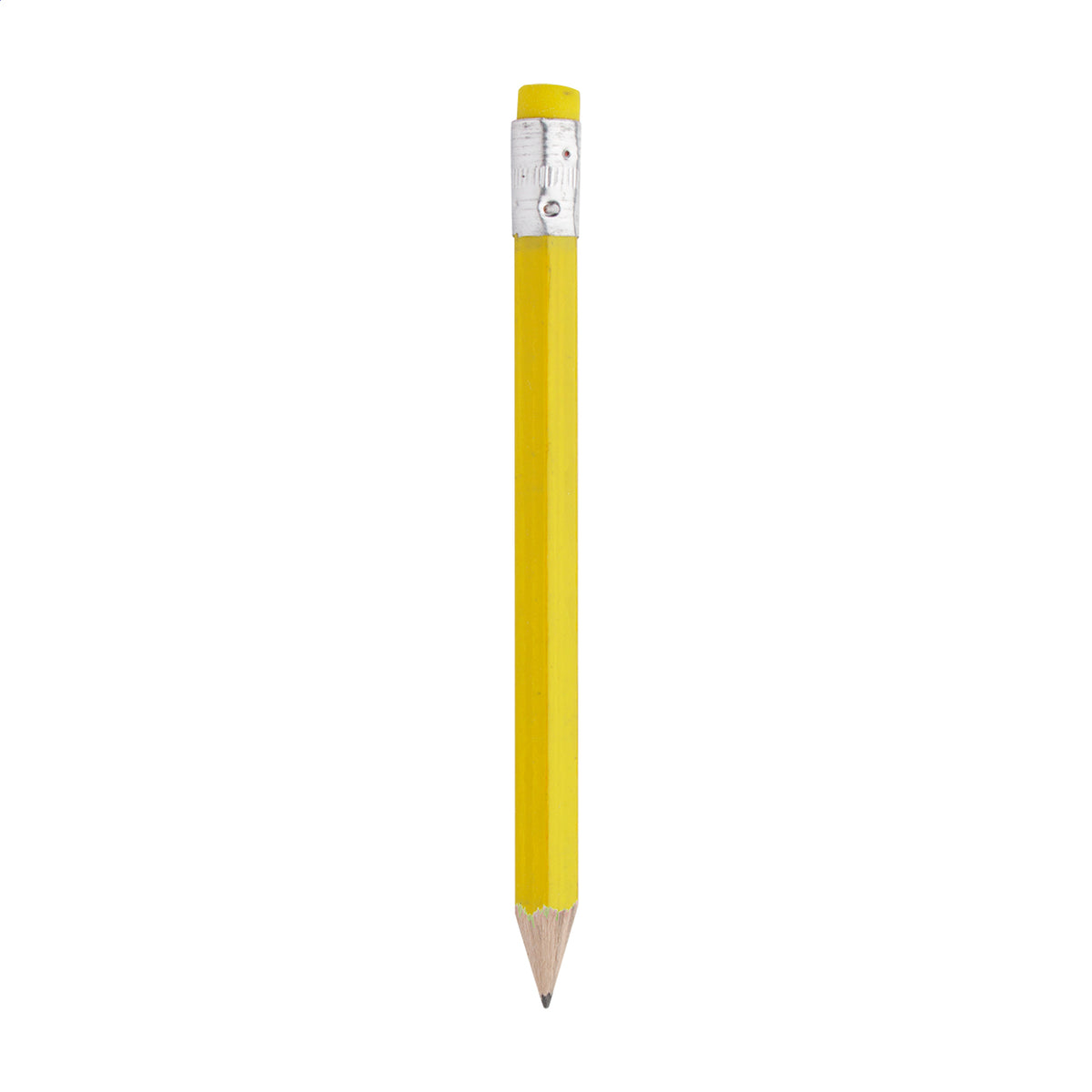Komin mini fa HB grafitceruza radírral, egyedi logózáshoz - sárga