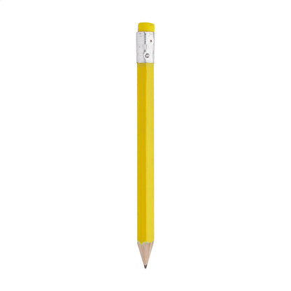Komin mini fa HB grafitceruza radírral, egyedi logózáshoz - sárga