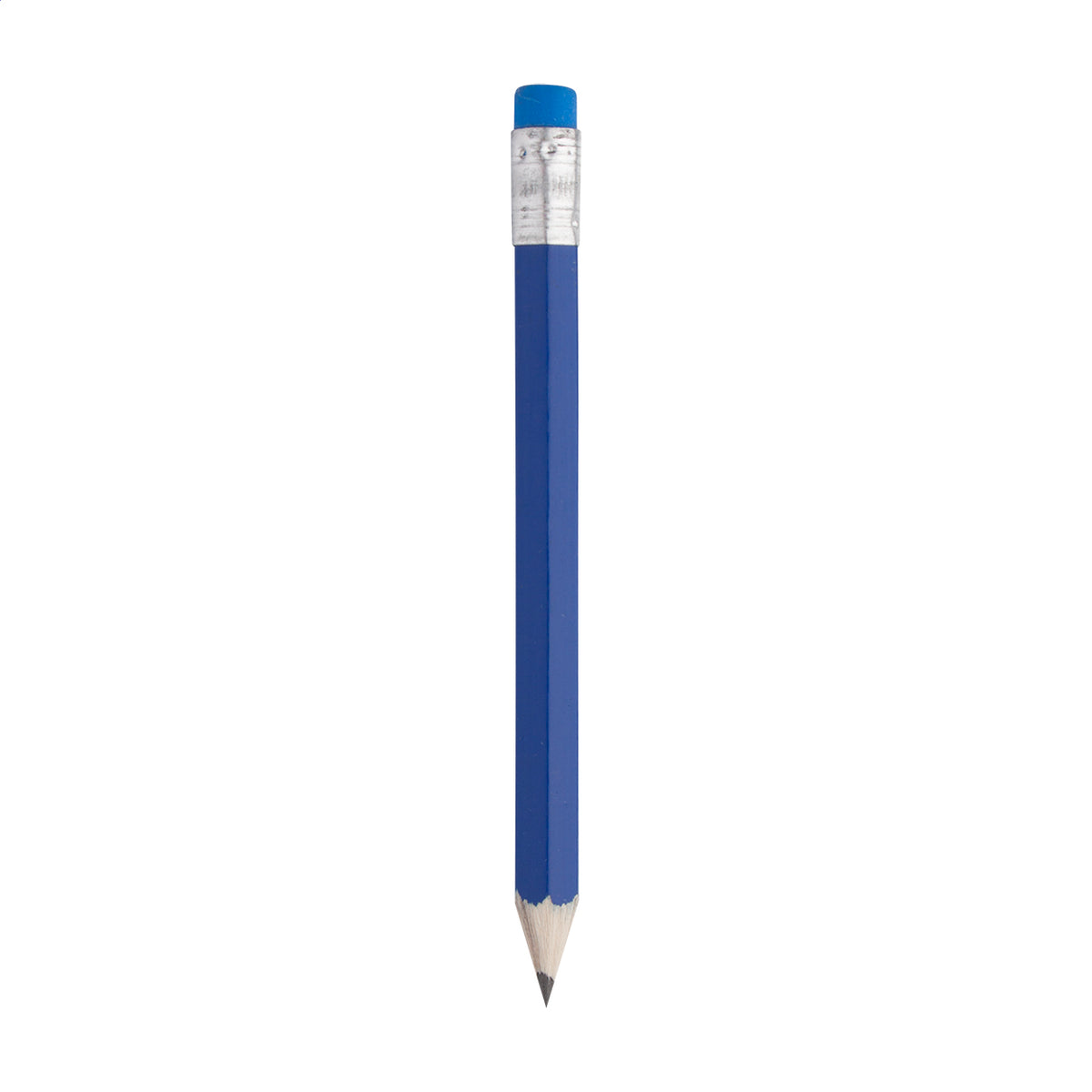Komin mini fa HB grafitceruza radírral, egyedi logózáshoz - kék