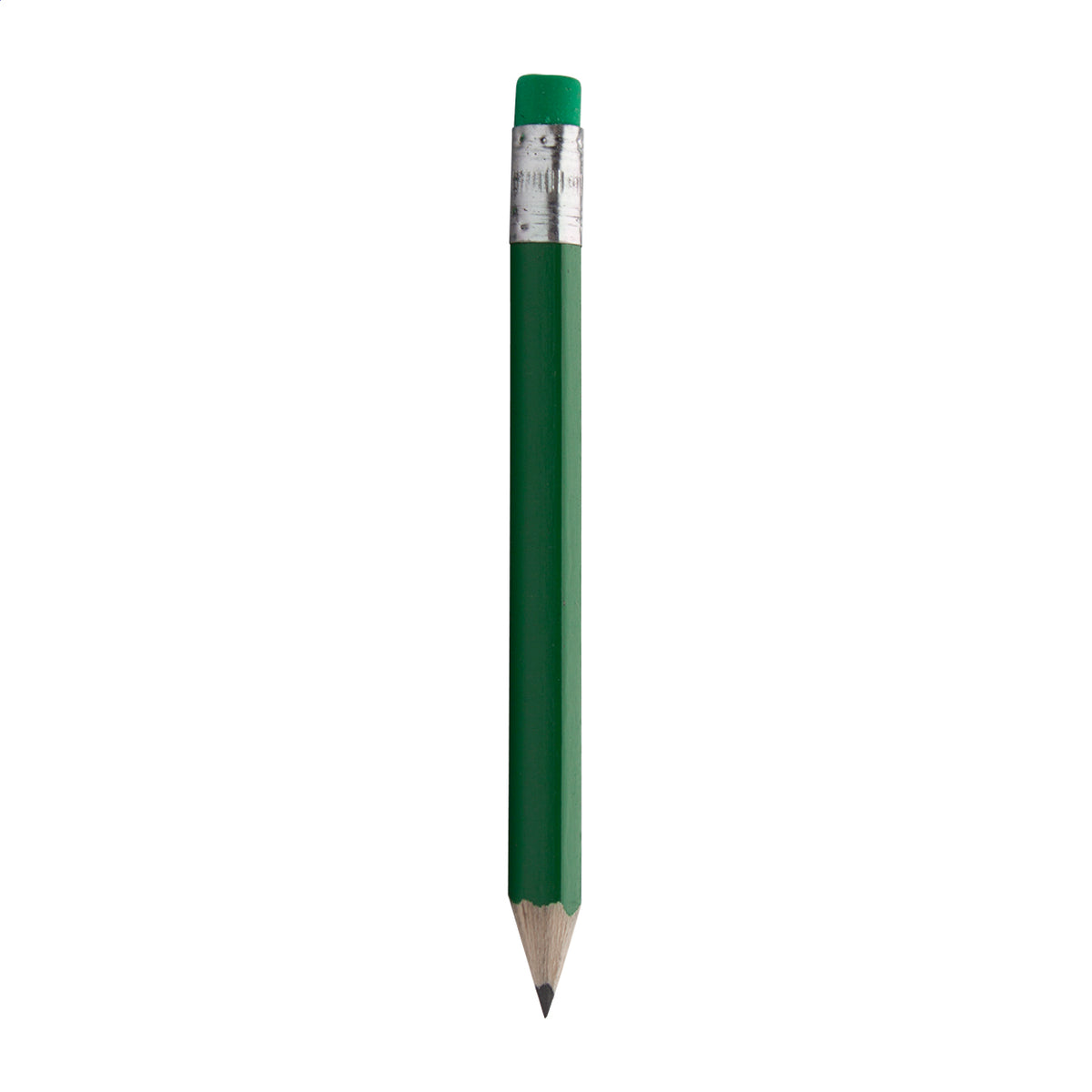 Komin mini fa HB grafitceruza radírral, egyedi logózáshoz - zöld