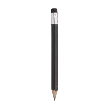 Komin mini fa HB grafitceruza radírral, egyedi logózáshoz - fekete