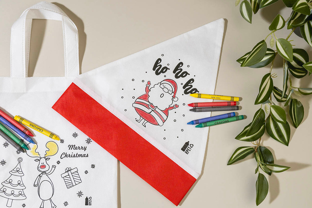Julfar Hat újrahasznosított PET non-woven színezhető Mikulássapka fehér – Dekormunka – további kép 6