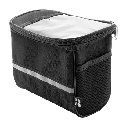 Velofon Plus 600D RPET kerékpáros mobiltartó táska fekete – Dekormunka