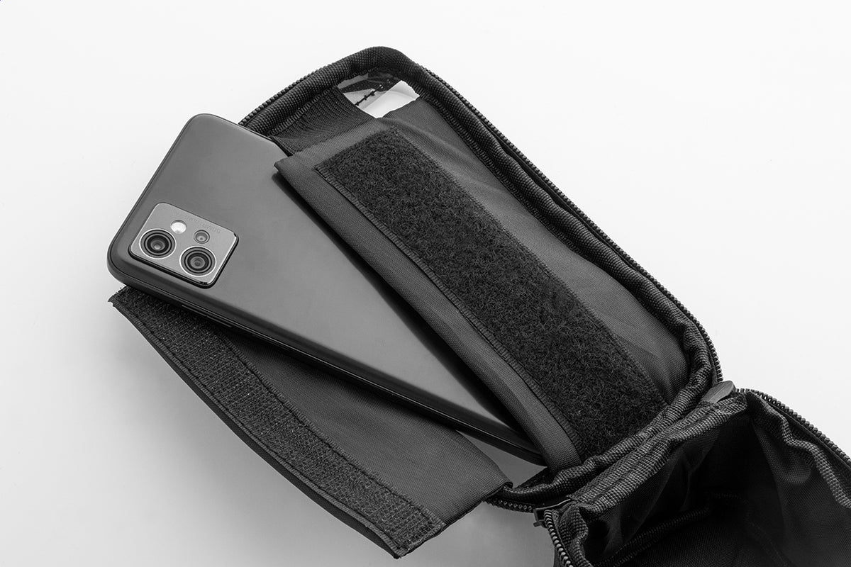 Velofon 600D RPET kerékpáros mobiltartó táska fekete – Dekormunka – további kép 10