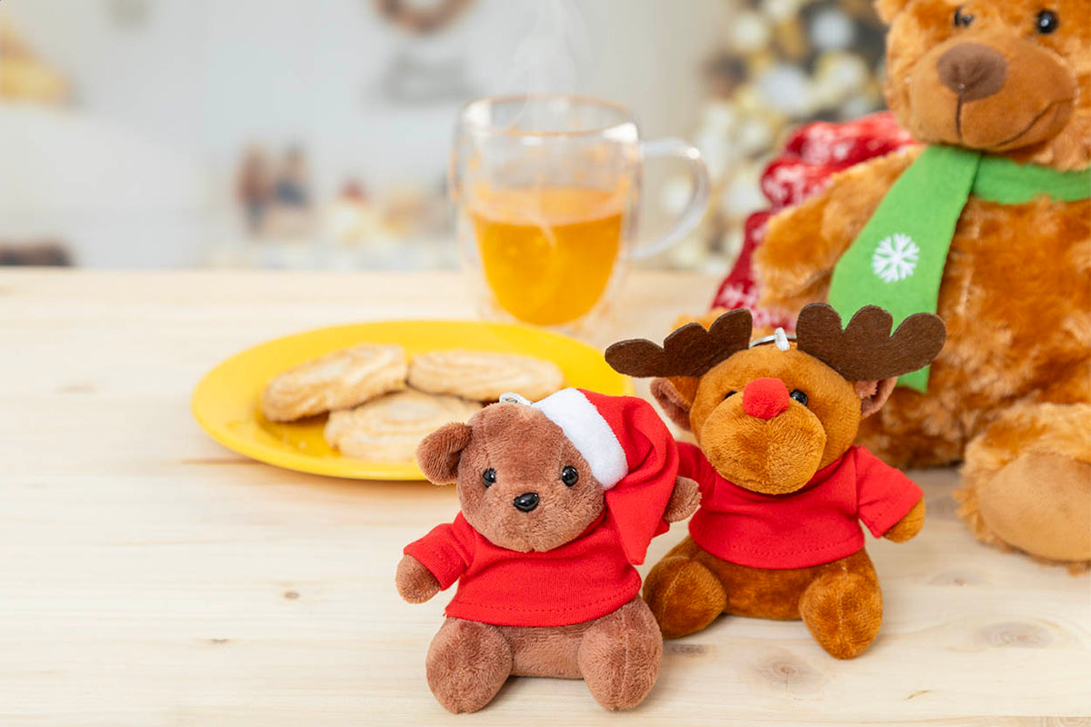 Julnalle plüss karácsonyi maci kulcstartó többszínű – Dekormunka – további kép 6