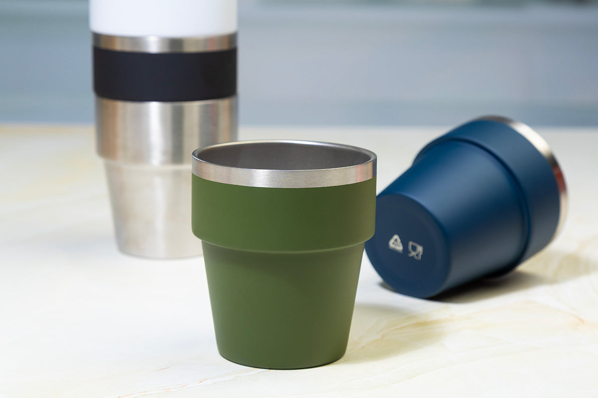Obata újrahasznosított rozsdamentes acél thermo pohár zöld – Dekormunka – további kép 5