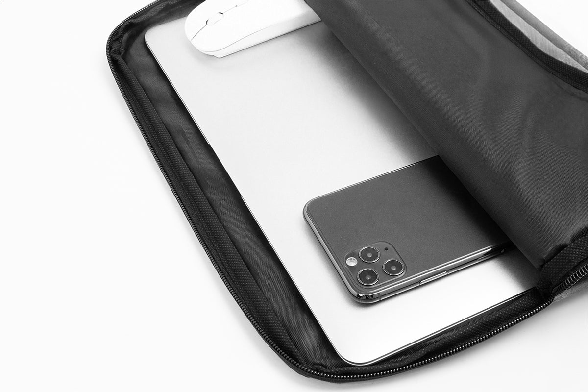 Reptop 600D RPET laptop táska szürke – Dekormunka – további kép 5