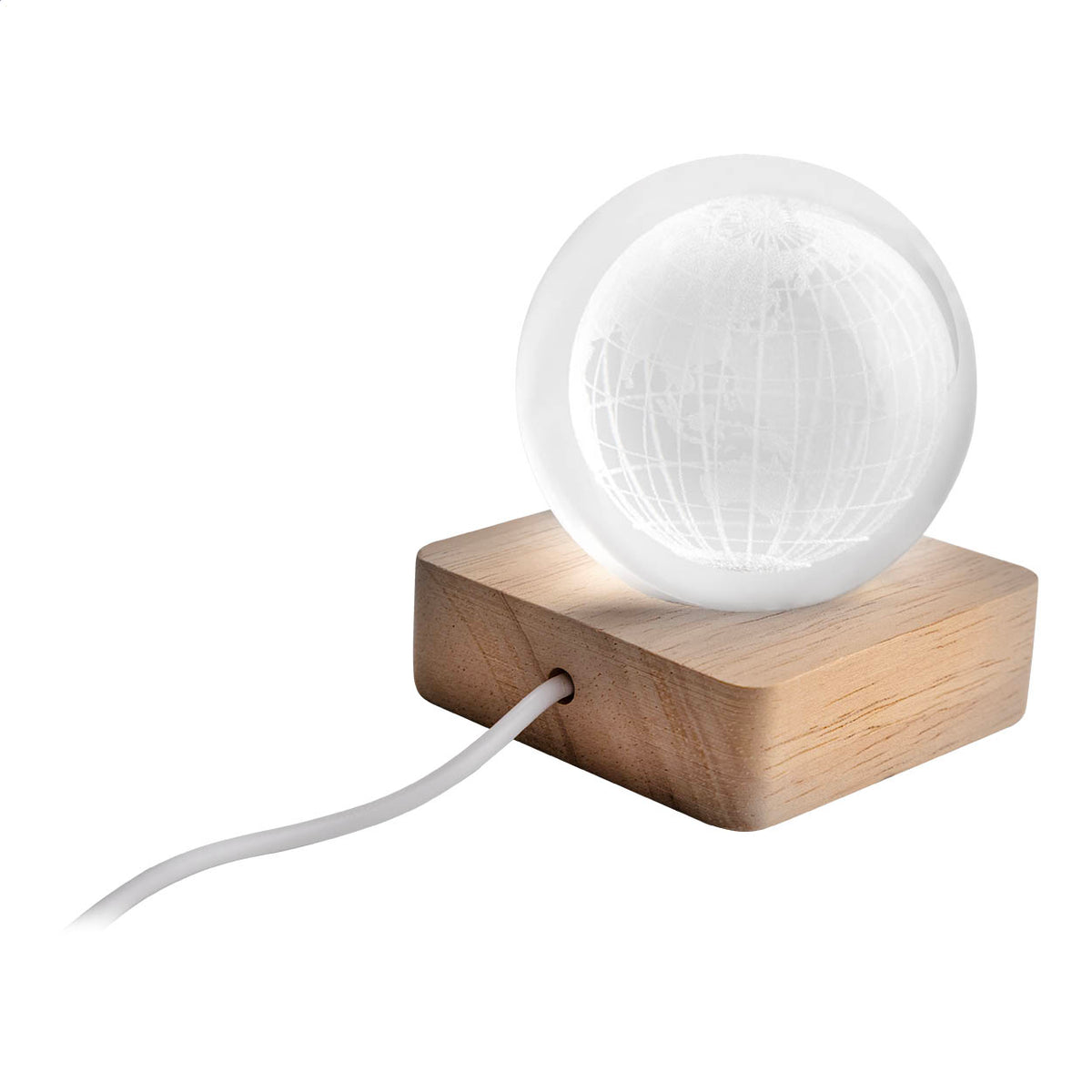 LumiGlobe fa üveg fénygömb átlátszó – Dekormunka – további kép 3