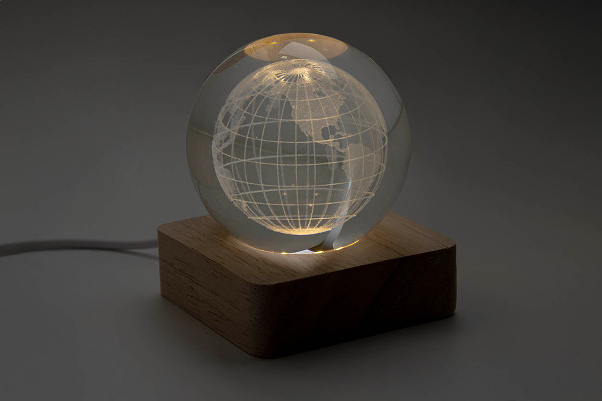 LumiGlobe fa üveg fénygömb átlátszó – Dekormunka – további kép 4