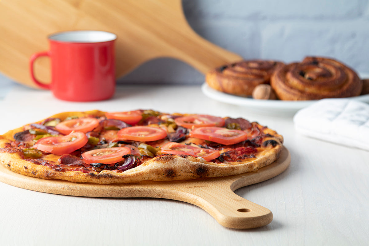 Naples bambusz pizza vágódeszka natúr – Dekormunka – további kép 3