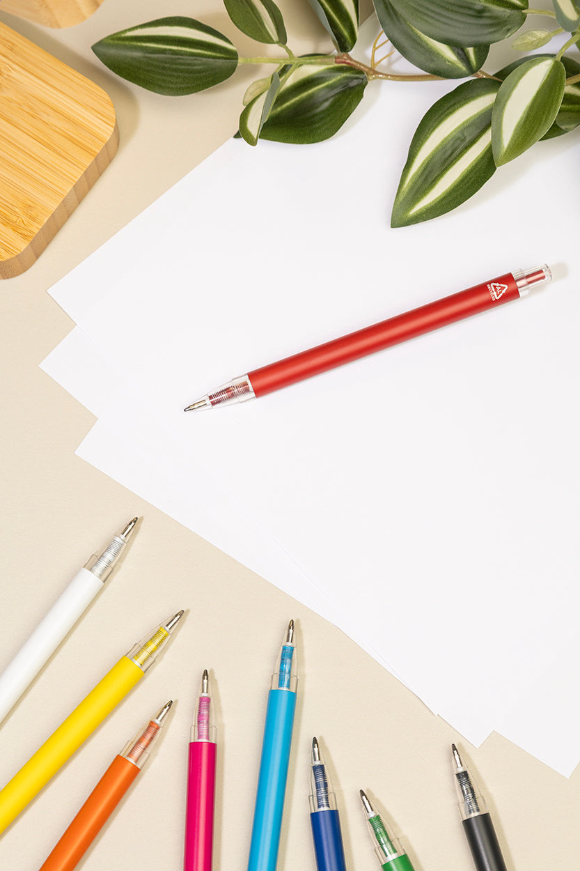 PeekThru újrahasznosított alumínium golyóstoll piros – Dekormunka – további kép 3