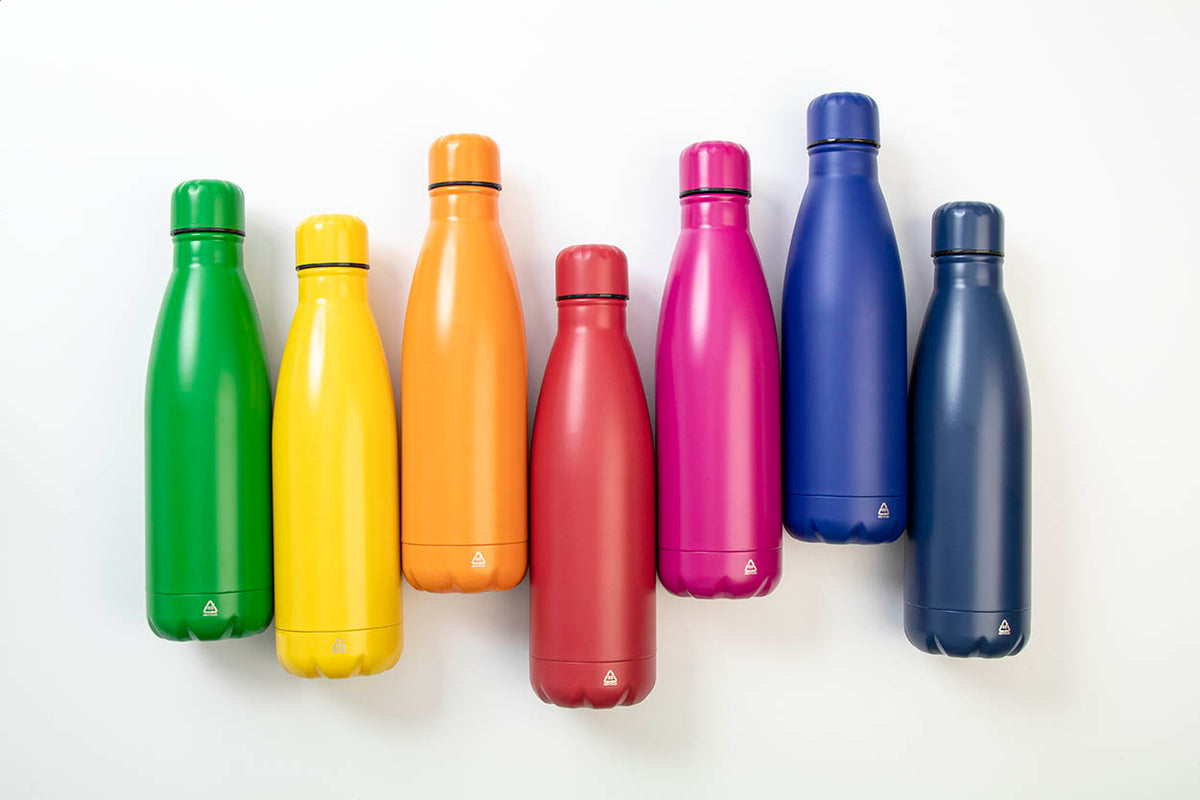 Refill újrahasznosított rozsdamentes acél kulacs piros – Dekormunka – további kép 10