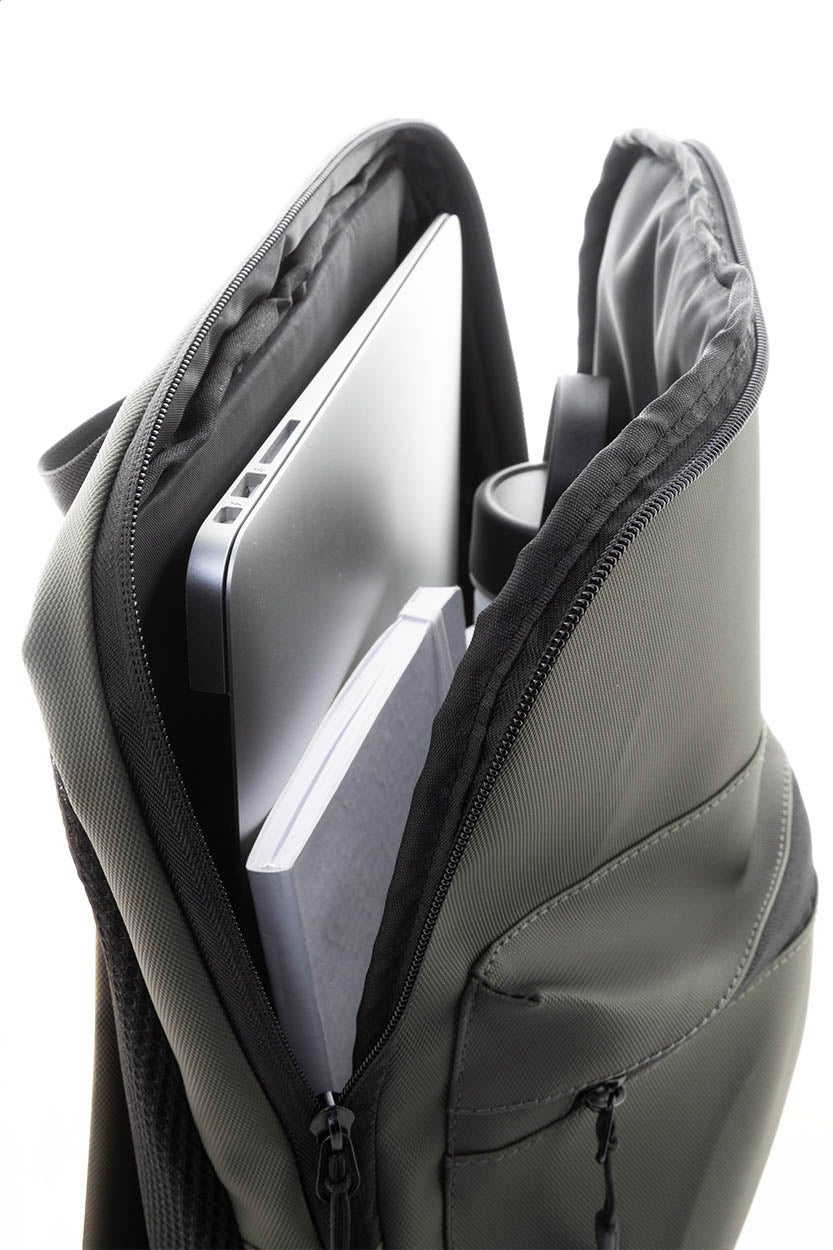 Slippu 600D RPET laptop hátizsák zöld – Dekormunka – további kép 5