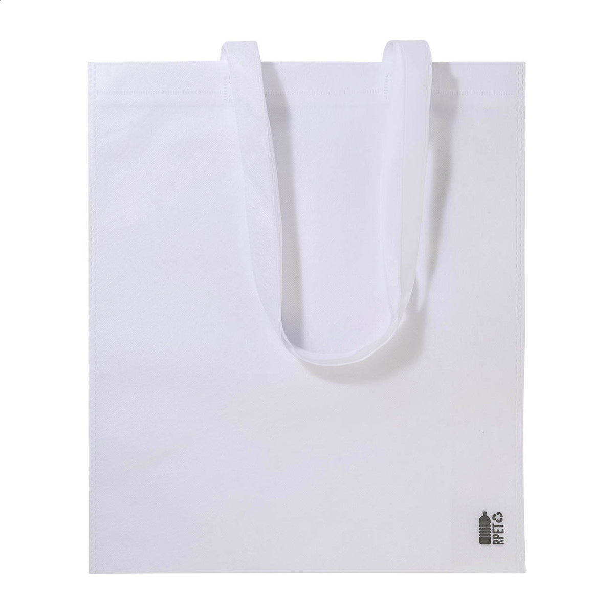 Rezzin újrahasznosított PET non-woven RPET bevásárlótáska fehér – Dekormunka – további kép 2