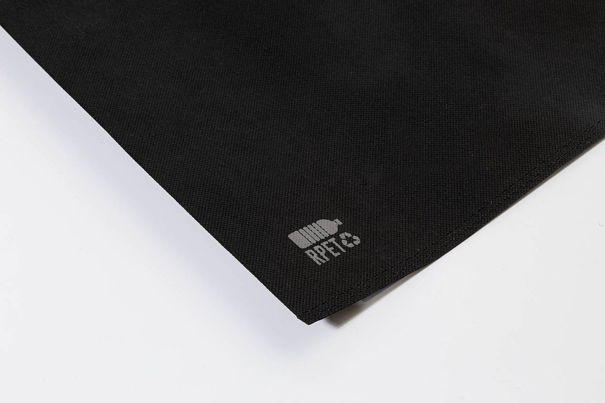 Rezzin újrahasznosított PET non-woven RPET bevásárlótáska fekete – Dekormunka – további kép 3