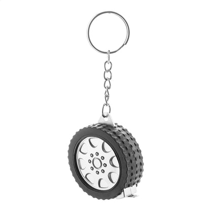 Wheel műanyag kulcstartó mérőszalaggal fekete – Dekormunka – további kép 3