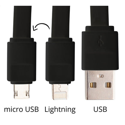 Stash műanyag USB töltőkábel fekete – Dekormunka – további kép 3
