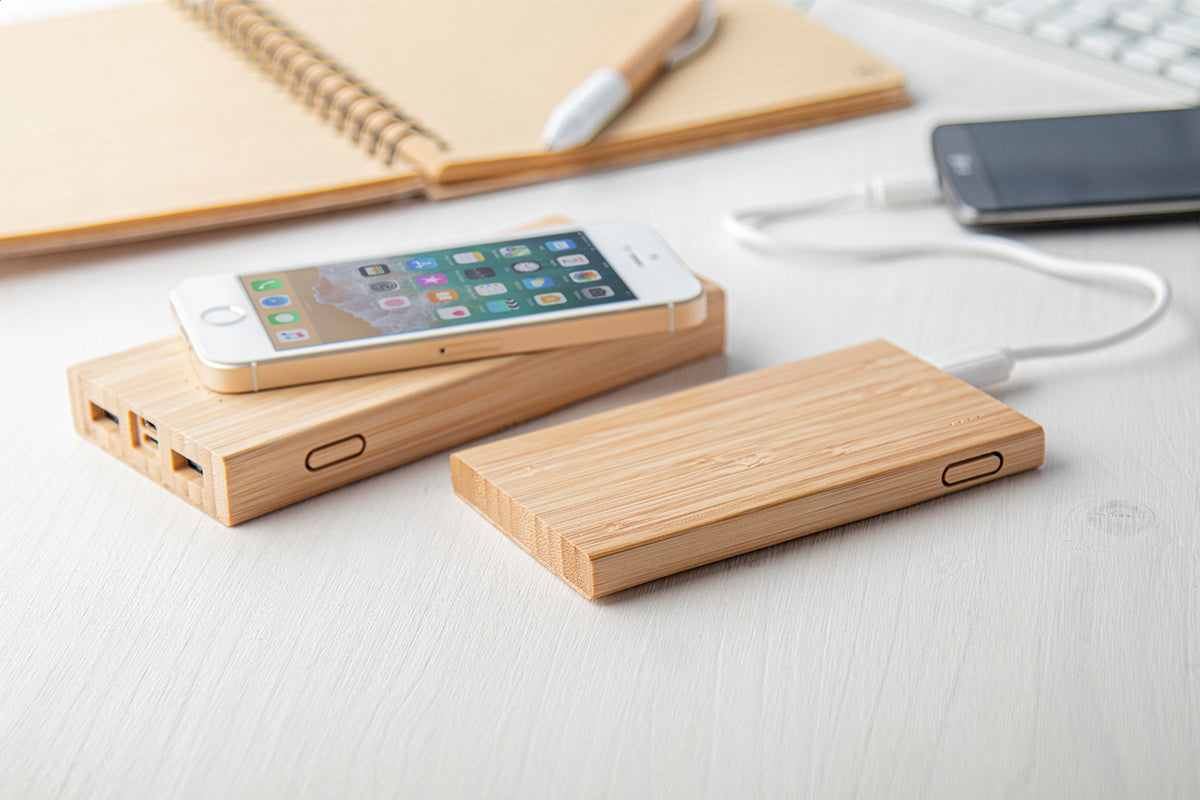Wooster bambusz power bank natúr – Dekormunka – további kép 3