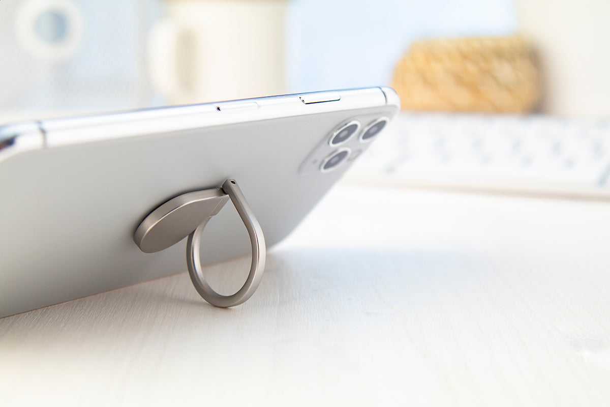 Zring fém mobiltelefon-tartó gyűrű ezüst – Dekormunka – további kép 3