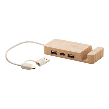 Mobaru bambusz USB hub natúr – Dekormunka – további kép 3