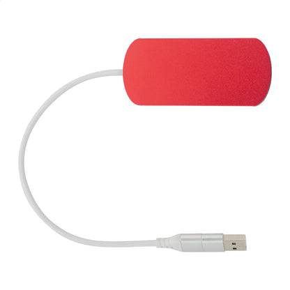 Raluhub újrahasznosított alumínium USB hub piros – Dekormunka – további kép 2
