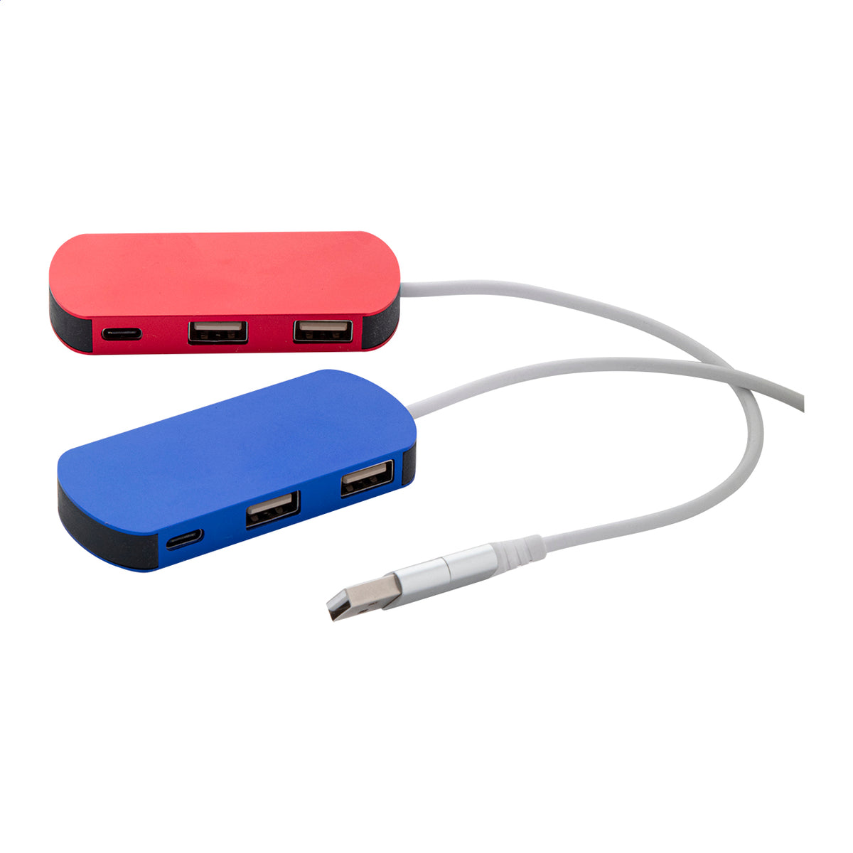 Raluhub újrahasznosított alumínium USB hub piros – Dekormunka – további kép 4