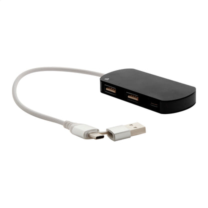 Raluhub újrahasznosított alumínium USB hub fekete – Dekormunka – további kép 2