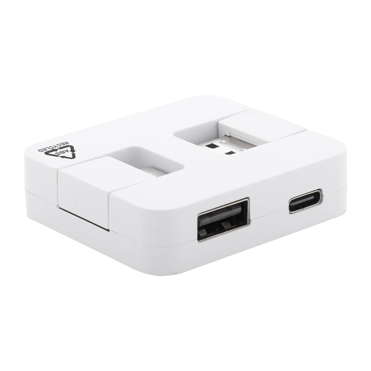 Rahubu újrahasznosított ABS USB hub fehér – Dekormunka