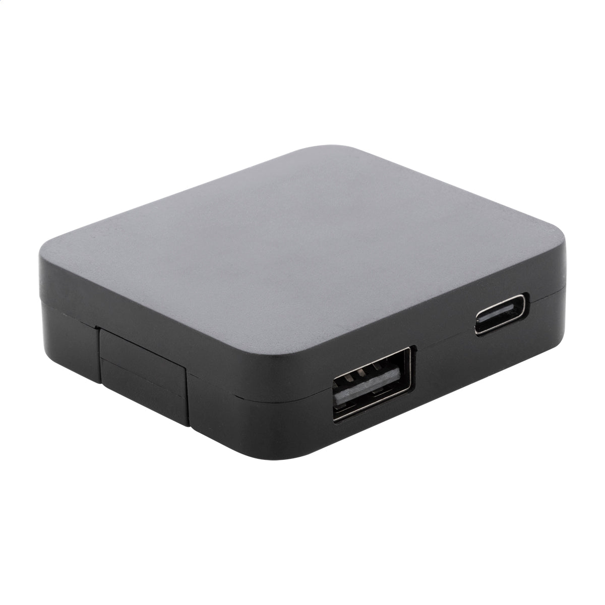 Rahubu újrahasznosított ABS USB hub fekete – Dekormunka – további kép 3