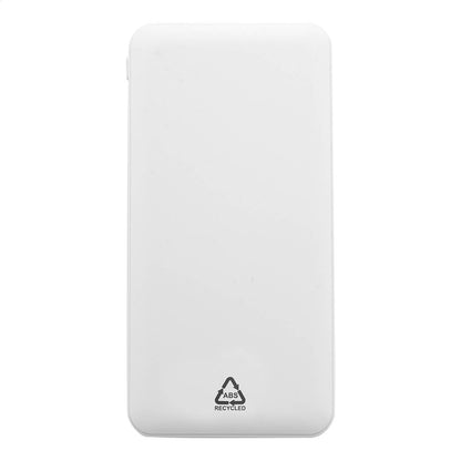 Rabobank XL újrahasznosított ABS power bank fehér – Dekormunka – további kép 3