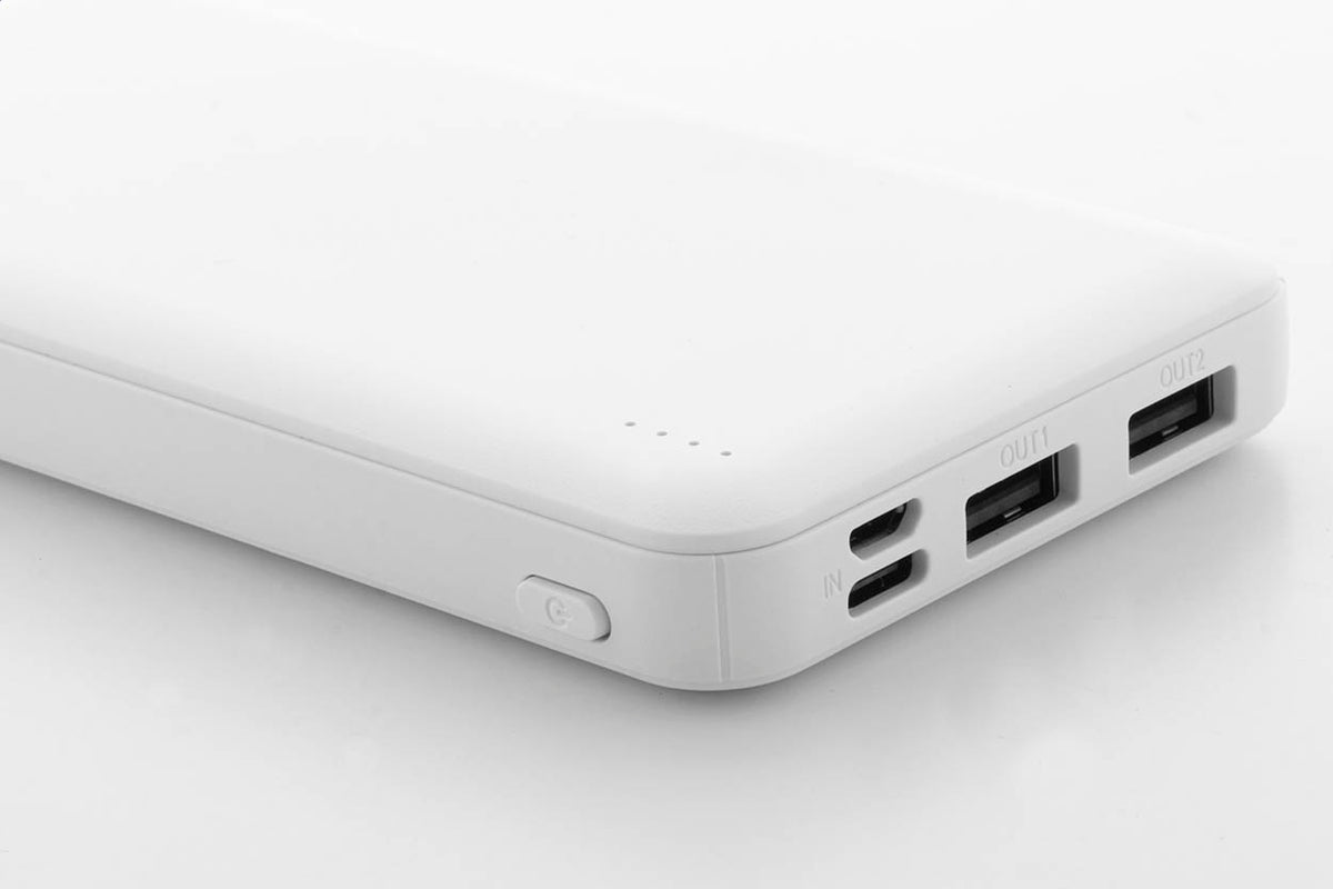 Rabobank XL újrahasznosított ABS power bank fehér – Dekormunka – további kép 4