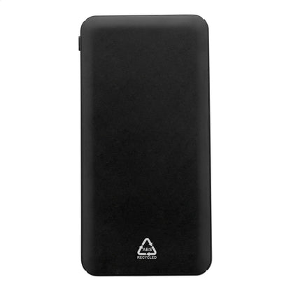 Rabobank XL újrahasznosított ABS power bank fekete – Dekormunka – további kép 3