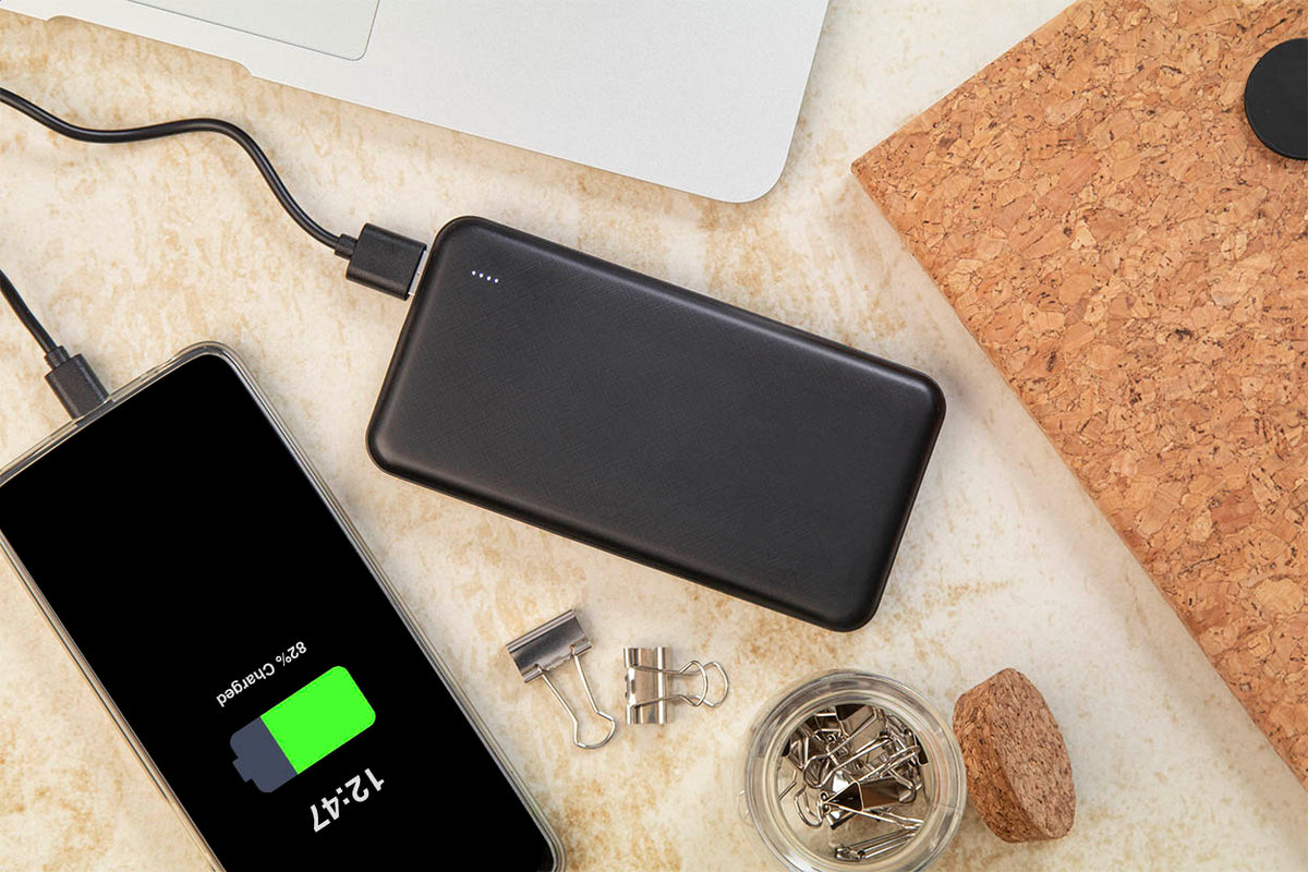 Rabobank XL újrahasznosított ABS power bank fekete – Dekormunka – további kép 5