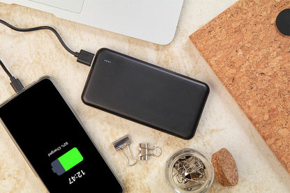 Rabobank XL újrahasznosított ABS power bank fekete – Dekormunka – további kép 5