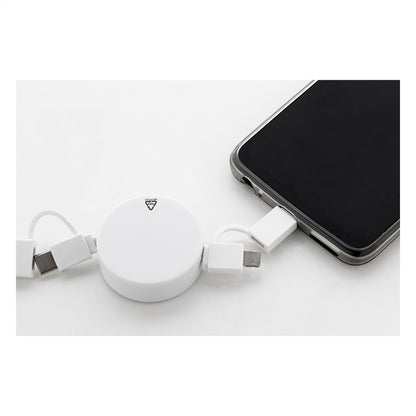Rascop újrahasznosított ABS USB töltőkábel fehér – Dekormunka – további kép 3