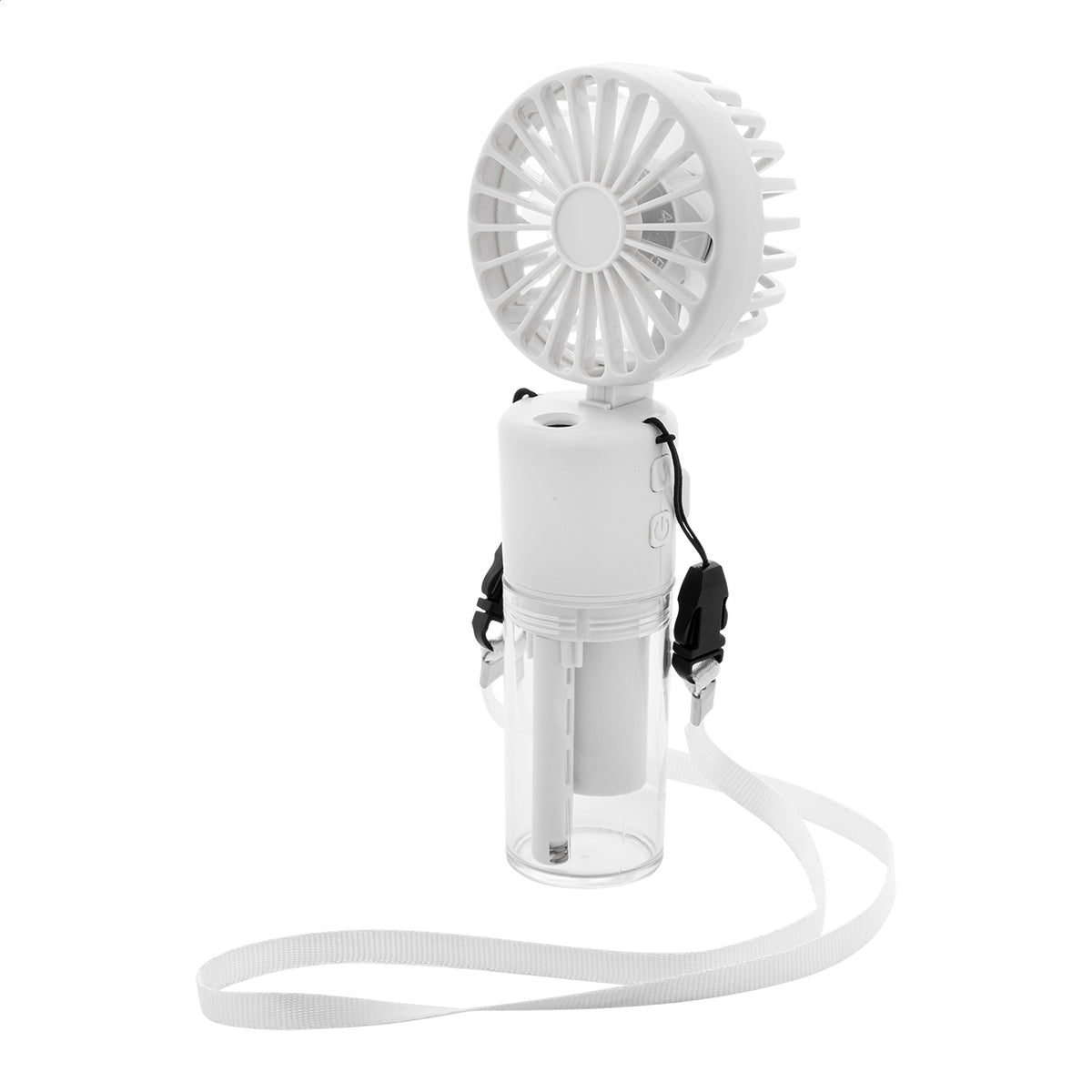 Misty műanyag újratölthető vízpermetes ventilátor fehér – Dekormunka