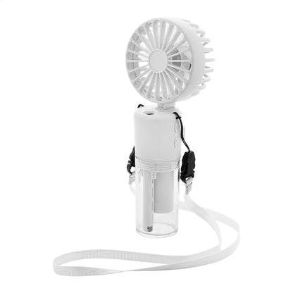 Misty műanyag újratölthető vízpermetes ventilátor fehér – Dekormunka
