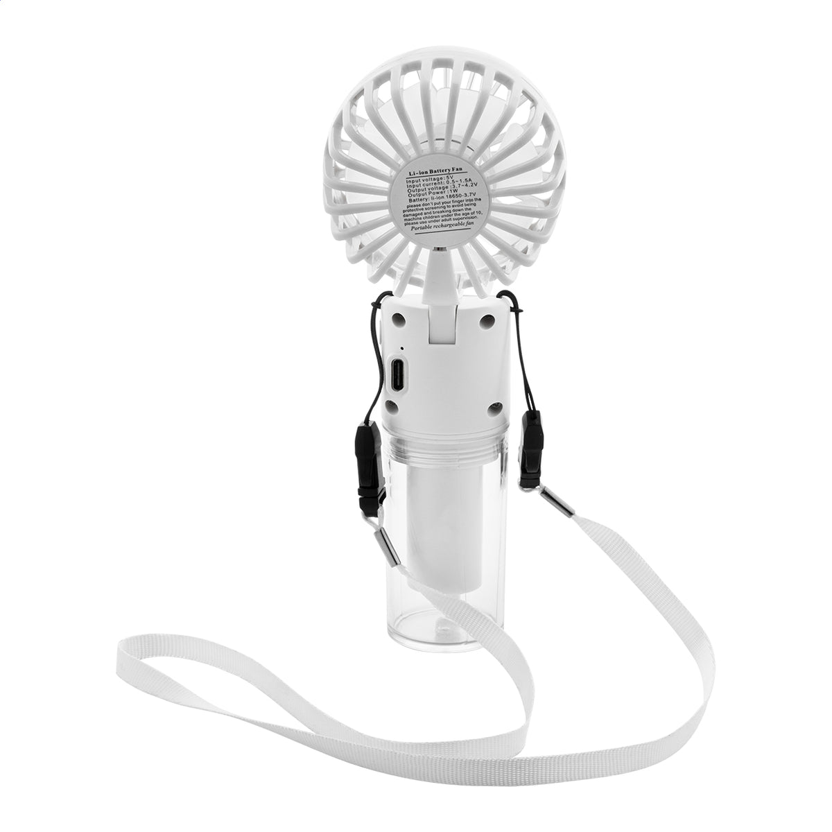 Misty műanyag újratölthető vízpermetes ventilátor fehér – Dekormunka – további kép 4