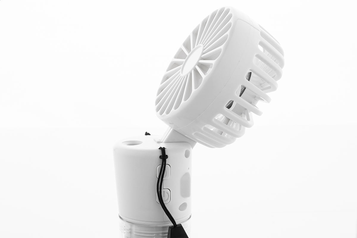 Misty műanyag újratölthető vízpermetes ventilátor fehér – Dekormunka – további kép 5