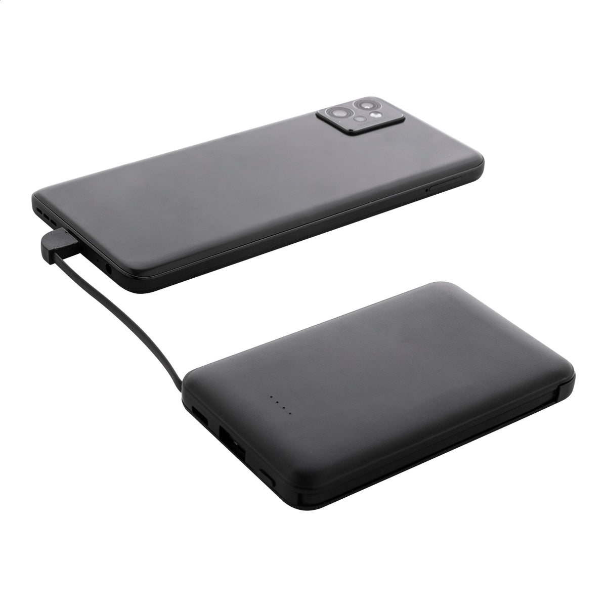 Slimbank újrahasznosított ABS power bank fekete – Dekormunka – további kép 5