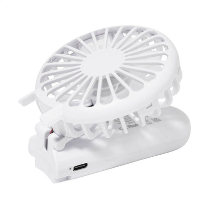 Chilly újrahasznosított ABS újratölthető kézi ventilátor fehér – Dekormunka – további kép 4