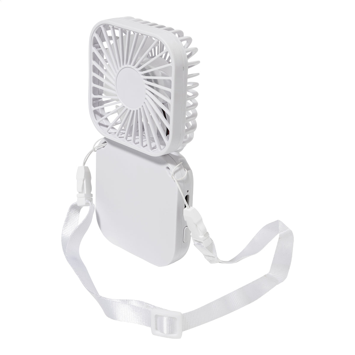Aerofold újrahasznosított ABS újratölthető kézi ventilátor fehér – Dekormunka – további kép 2