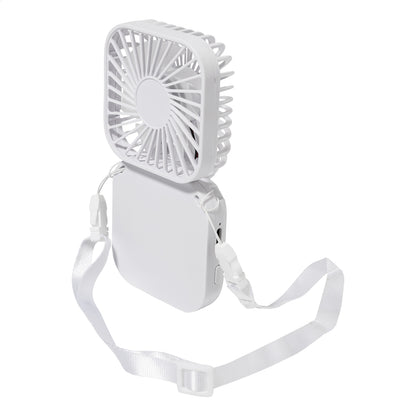 Aerofold újrahasznosított ABS újratölthető kézi ventilátor fehér – Dekormunka – további kép 2
