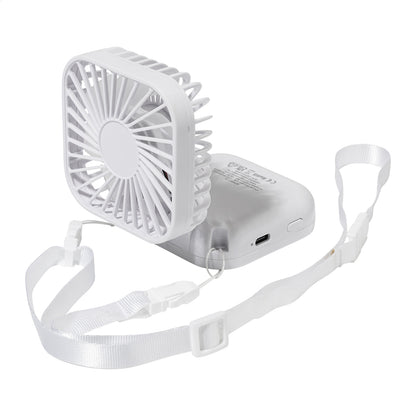 Aerofold újrahasznosított ABS újratölthető kézi ventilátor fehér – Dekormunka – további kép 3