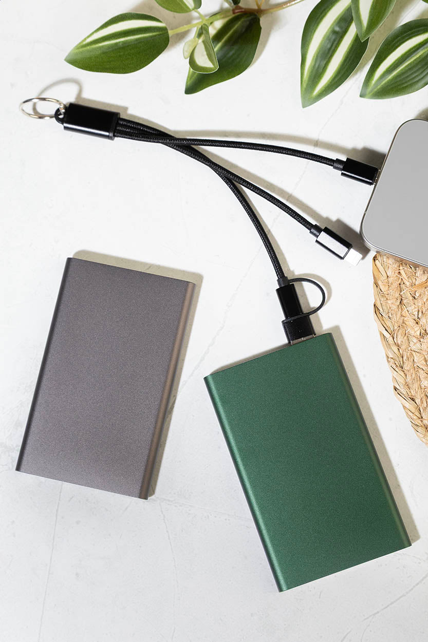 Rafob újrahasznosított alumínium kulcstartós USB töltőkábel fekete – Dekormunka – további kép 4